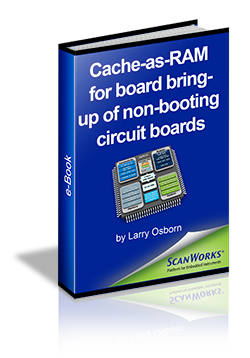 Cache-as-RAM for board bring-up of non-booting circuit boards