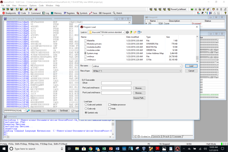 Load Program for symbol files