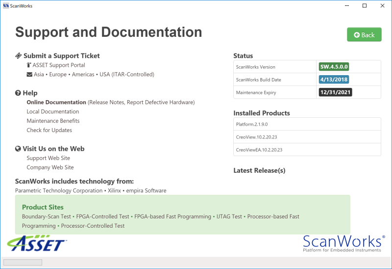 Support and Documentation