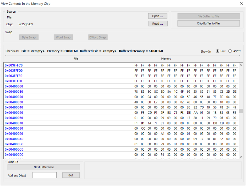 DediProg FV starts at x 400000