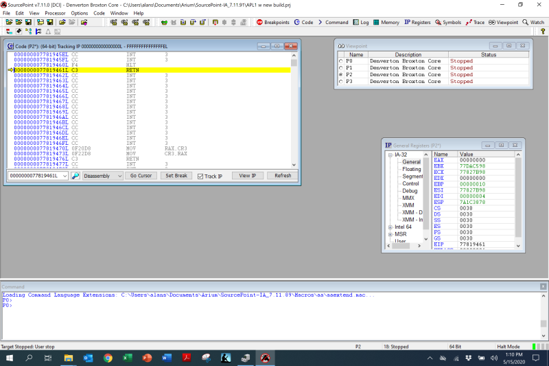 UP Squared SourcePoint run control