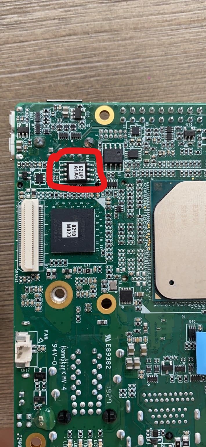 UP Squared SPI chip Winbond