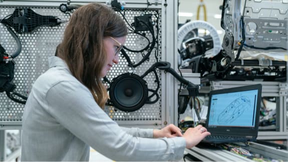 Woman Engineer Working