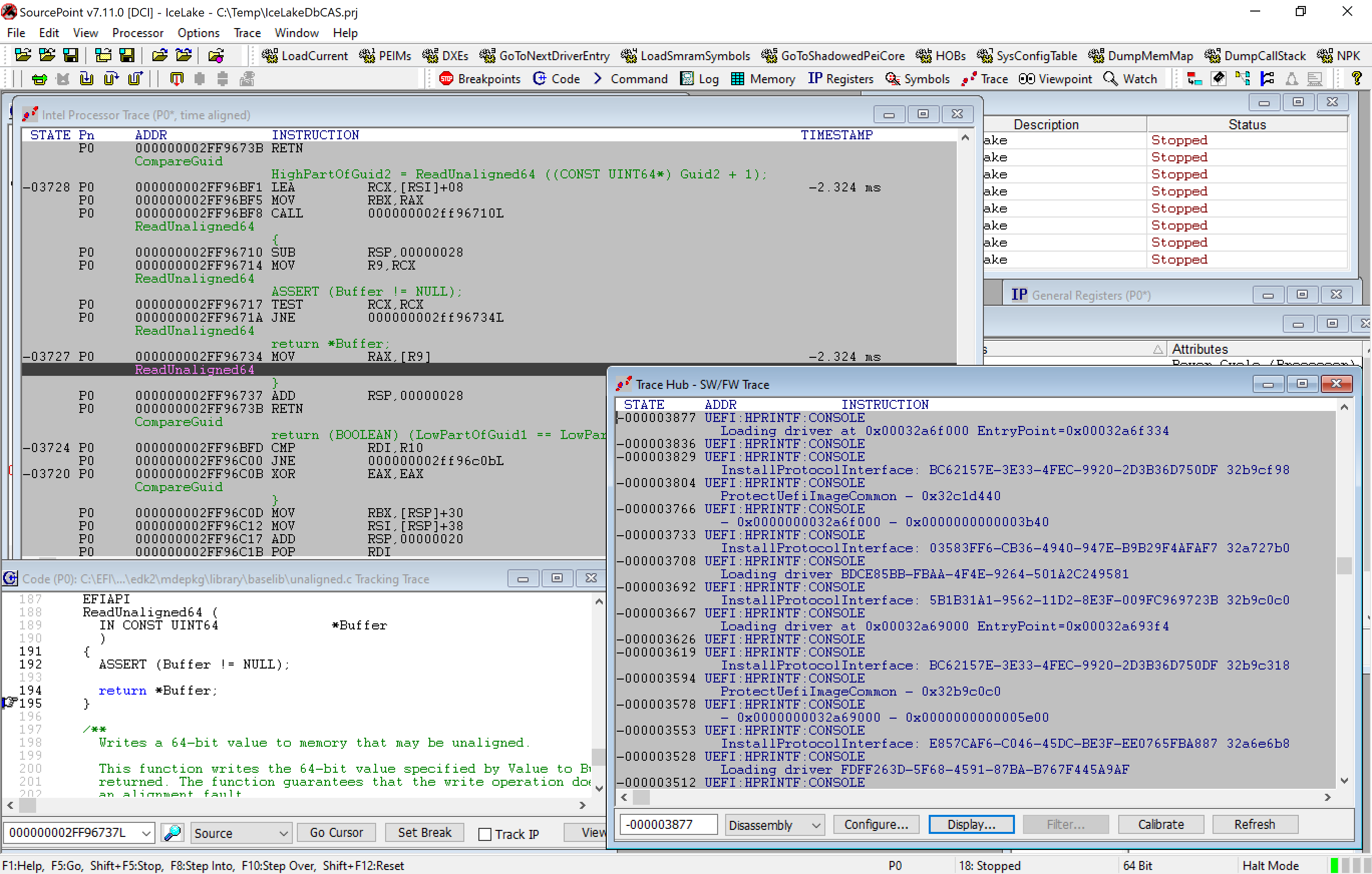 Trace Hub and Processor Trace